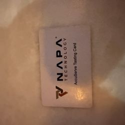 Corbeau Wine Bar - The card used to scan for the wine.