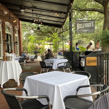 Belford's Savannah - Patio seating area - Steakhouses Near Me - Savannah, Georgia