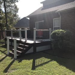 Lowe's Home Improvement - Unfinished back porch!