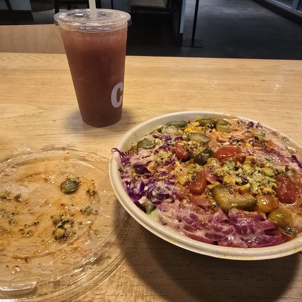 Build your own bowl with lots of rice, veggies, and meats. Build your own bowl with lots of rice, veggies, and meats.