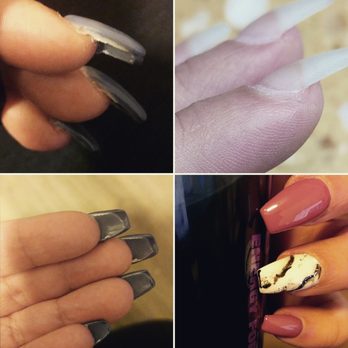 TT Nails Spa - Left: the shoddy, physically painful work I got from another shop. Right: beautiful salvage job from Ty! He took much better photos! - Nail Salons Near Me - Rochester, New York TT Nails Spa - Left: the shoddy, physically painful work I got from another shop. Right: beautiful salvage job from Ty! He took much better photos! - Nail Salons Near Me - Rochester, New York