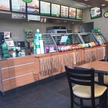 Subway - the inside of a fast food restaurant - Fast Food Near Me - Rialto, California
