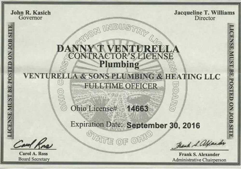 Slide of Venturella & Sons Plumbing & Heating