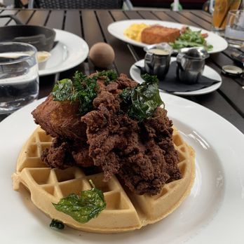 Stella San Jac - Chicken & Waffle - New American Near Me - Austin, Texas Stella San Jac - Chicken & Waffle - New American Near Me - Austin, Texas