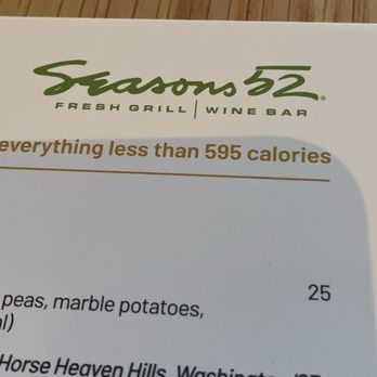 Seasons 52 - Their logo. - New American Near Me - Troy, Michigan