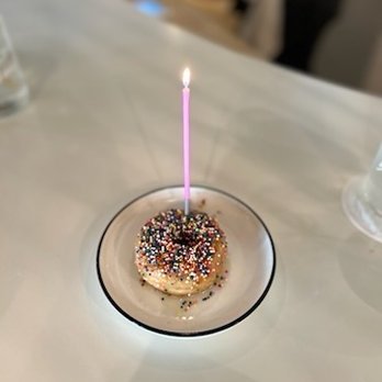 Box St. All Day - Celebratory doughnut - Breakfast & Brunch Near Me - San Antonio, Texas