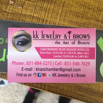 KK Jewelry & I Brows - Jewelry Near Me - Seaside, California KK Jewelry & I Brows - Jewelry Near Me - Seaside, California
