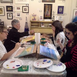 Flat River Gallery & Framing - Bubbles&Brushes is so much fun