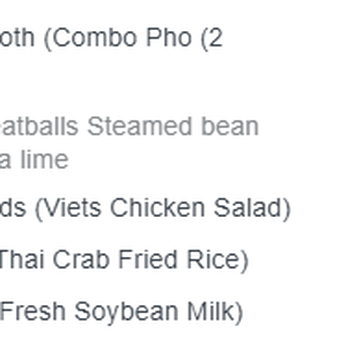 Me'lange - Pho - 4/5, Salad - 2/5, Fried Rice - 4/5 - Vietnamese Near Me - Houston, Texas Me'lange - Pho - 4/5, Salad - 2/5, Fried Rice - 4/5 - Vietnamese Near Me - Houston, Texas
