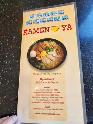 Menu photo 4 Ramen-Ya Honolulu, HI Menu photo 4 Ramen-Ya Honolulu, HI