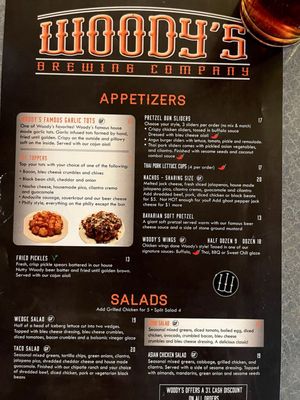 Menu photo 3 Woody's Brewing Redding, CA
