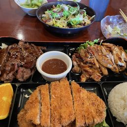 Three Dinner 3 Item Bento Three Dinner 3 Item Bento