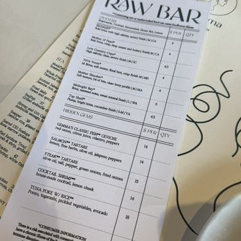 Gemma Fish + Oyster - Raw bar menu - Seafood Near Me - Jacksonville, Florida Gemma Fish + Oyster - Raw bar menu - Seafood Near Me - Jacksonville, Florida