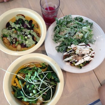 Cafe Gratitude - Fortified Veggie Bowl, Humble Indian Curry Bowl, Raw Pizza - Vegan Near Me - Venice, California