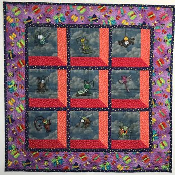 Sew In 2 Quilts - Attic Window featuring OESD embroidery Bug Designs on Window Screen - Fabric Stores Near Me - Hutchinson, Kansas Sew In 2 Quilts - Attic Window featuring OESD embroidery Bug Designs on Window Screen - Fabric Stores Near Me - Hutchinson, Kansas