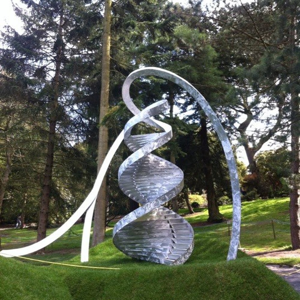DNA 'double helix' sculpture, National Botanical Gardens, Dubiln.