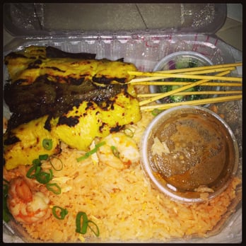 Thai Barbeque - Mixed S-8 comes with 8 skewers! It's A LOT of food. - Thai Near Me - Long Beach, California