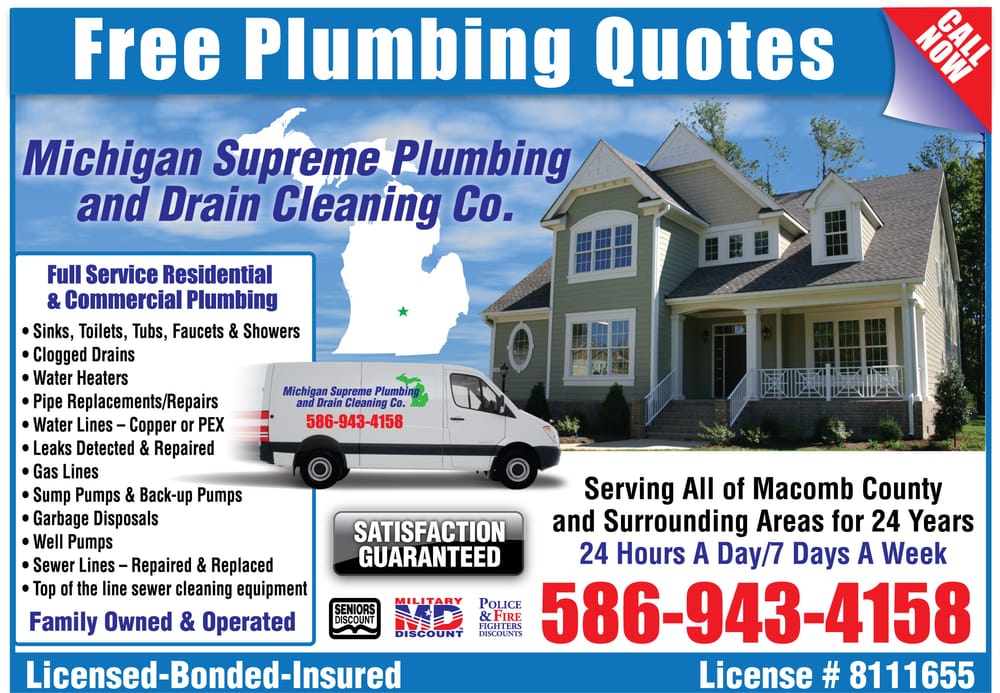 Slide of Michigan Supreme Plumbing & Drain Cleaning