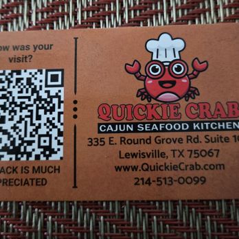 Quickie Crab - Cajun/Creole Near Me - Lewisville, Texas