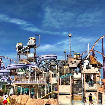 Six Flags Hurricane Harbor - SKULL ISLAND the kids loved it- water was cold and weather was perfect! - Amusement Parks Near Me - Gurnee, Illinois