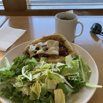 Cafe Clement - Chicken sandwich with salad and green tea - Coffee Roasteries Near Me - Marietta, Georgia