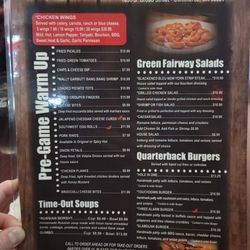 Commerce Sports Bar and Grill - 2024 menu
