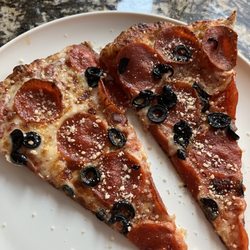 Strobelli's Pizza - Pepperoni & Olive Pizza