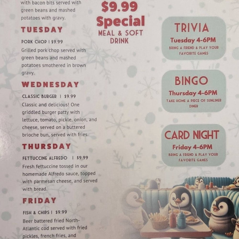 Sunliner Diner - Menu - Diners Near Me - Orange Beach, Alabama Sunliner Diner - Menu - Diners Near Me - Orange Beach, Alabama