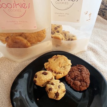 Booskies Cookies - Strawberry preserve, chocolate chip, and double chocolate! - Desserts Near Me Booskies Cookies - Strawberry preserve, chocolate chip, and double chocolate! - Desserts Near Me