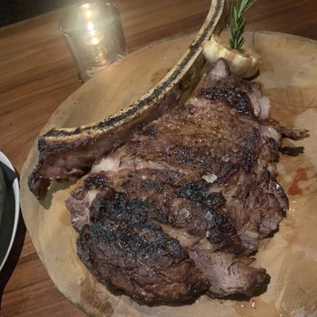 Old Brea Chop House - 32 oz Tomahawk Steak - this was the first one that was overcooked as you can see - Steakhouses Near Me - Brea, California Old Brea Chop House - 32 oz Tomahawk Steak - this was the first one that was overcooked as you can see - Steakhouses Near Me - Brea, California