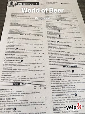Menu photo 6 World of Beer Richmond, VA Menu photo 6 World of Beer Richmond, VA
