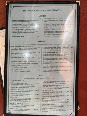 Menu photo 2 Taormina’s Ivyland, PA