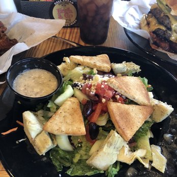 Double Dogs - Gallatin - A Greek salad with Feta cheese vinaigrette dressing. - Sports Bars Near Me - Gallatin, Tennessee