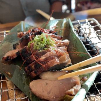 MF Sushi - Miso Marinated Duck Breast Served on Hoba Leaf - Japanese Near Me - Atlanta, Georgia MF Sushi - Miso Marinated Duck Breast Served on Hoba Leaf - Japanese Near Me - Atlanta, Georgia