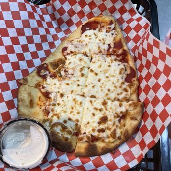 Boomers Modesto - Cheese flatbread pizza - Amusement Parks Near Me - Modesto, California