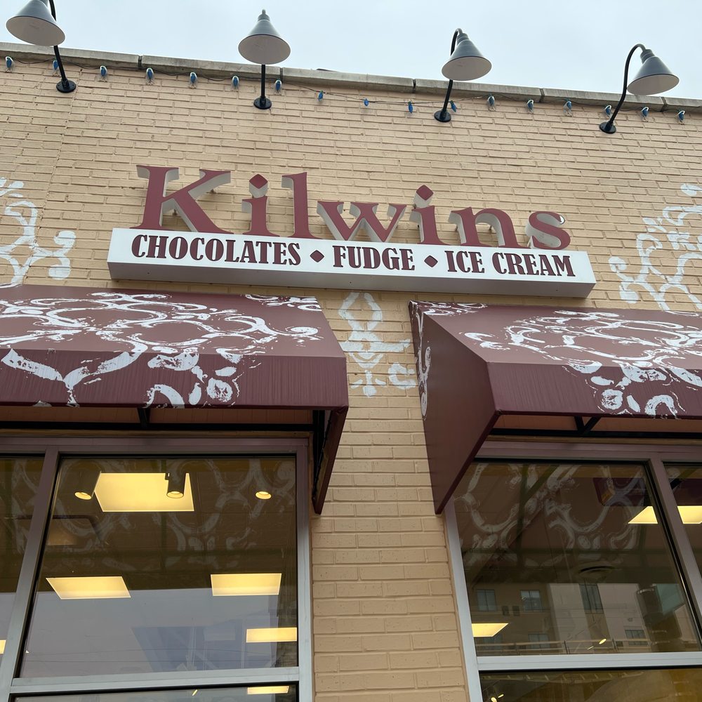 the outside of a chocolate shop