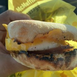 McDonald's - Burnt egg McMuffin