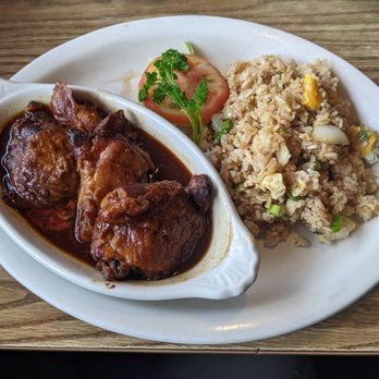Valley Restaurant - Chicken adobo with fried rice - American Near Me - Juneau, Alaska Valley Restaurant - Chicken adobo with fried rice - American Near Me - Juneau, Alaska