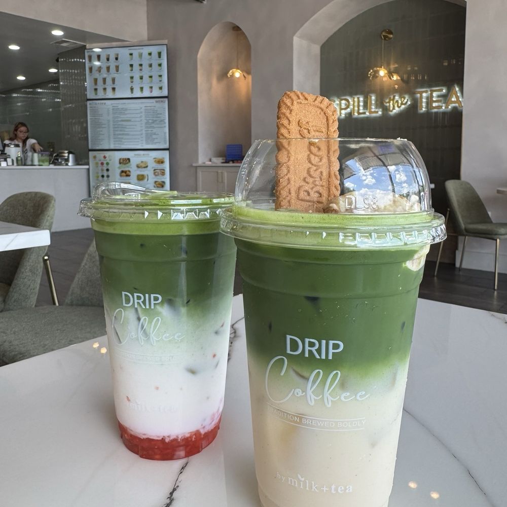 BANANA PUDDING MATCHA and Strawberry Matcha