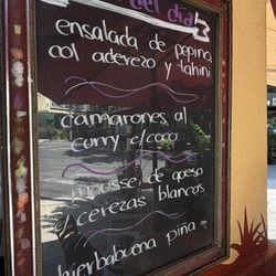 The menu del dia