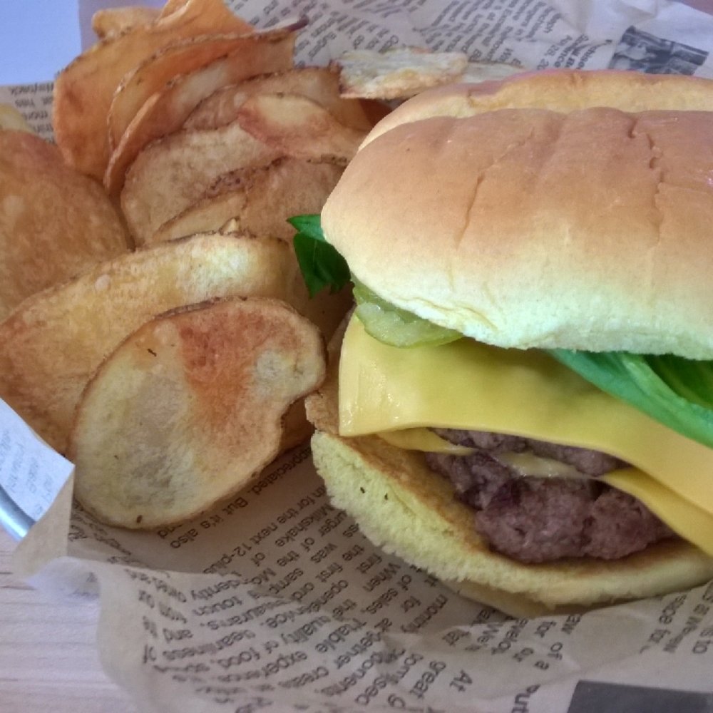 Wayback Burgers - Wayback Classic + homemade chips - Burgers Near Me - Irving, Texas Wayback Burgers - Wayback Classic + homemade chips - Burgers Near Me - Irving, Texas