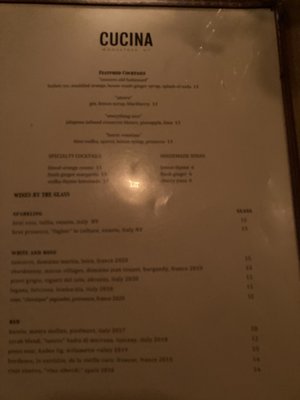 Menu photo 1 Cucina Woodstock, NY
