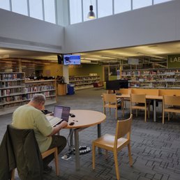 Mystery section of the library