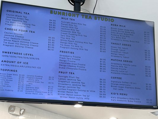 Menu photo 3 Sunright Tea Studio Gardena, CA Menu photo 3 Sunright Tea Studio Gardena, CA
