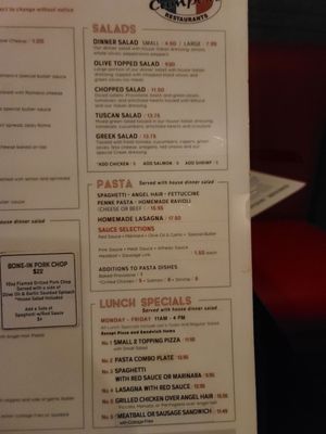 Menu photo 2 Campisi's Restaurant Dallas, TX