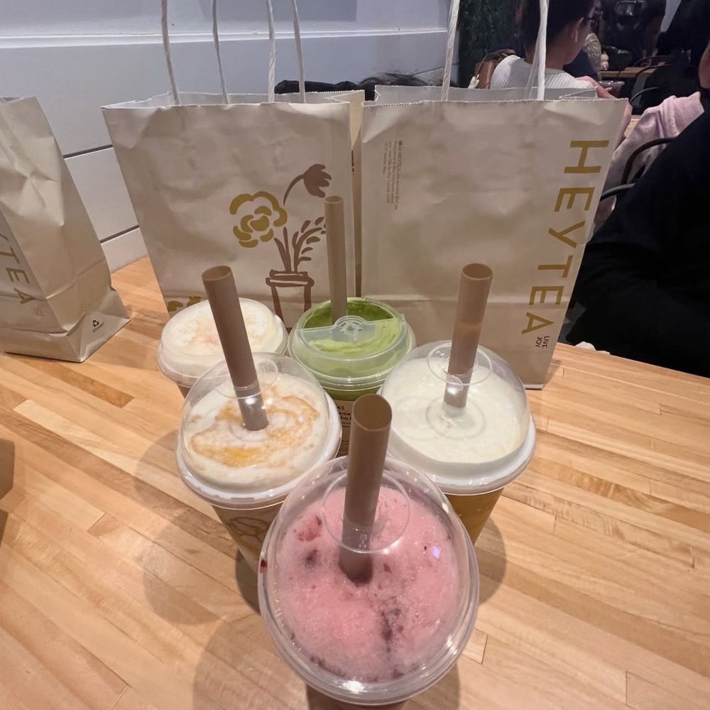 HeyTea - Yum Berry Boom Mango Grapefruit Boom Mango Cloud Supreme brown sugar boba milk tea Supreme matcha latte - Bubble Tea Near Me - Tysons, Virginia HeyTea - Yum Berry Boom Mango Grapefruit Boom Mango Cloud Supreme brown sugar boba milk tea Supreme matcha latte - Bubble Tea Near Me - Tysons, Virginia