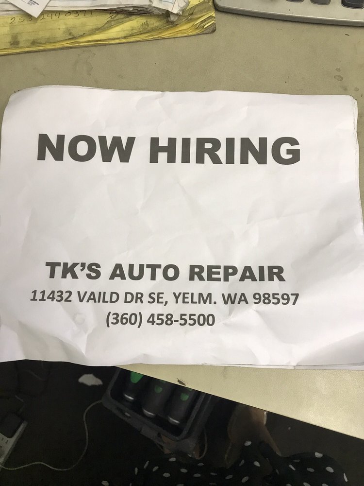 TK’S AUTO REPAIR 23 Reviews 11432 Vail Dr SE, Yelm, Washington Auto Repair Phone Number