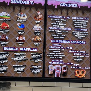 Uncle Louie G - the menu for the ice cream shop - Ice Cream & Frozen Yogurt Near Me - Bronx, New York