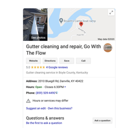 Go With The Flow - Gutter cleaning and repair, Go With The Flow Gutter Cleaning Service in Danville