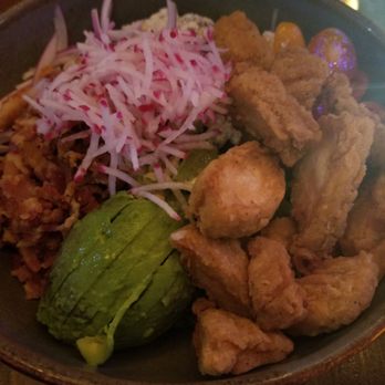 Cafe Americano - Fried chicken salad - Breakfast & Brunch Near Me - Miami Beach, Florida Cafe Americano - Fried chicken salad - Breakfast & Brunch Near Me - Miami Beach, Florida